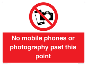 No mobile phones or photography past this point
